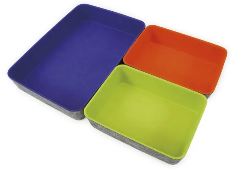 TimeTEX Filz-Schalen Set "Colori", 3-tlg.