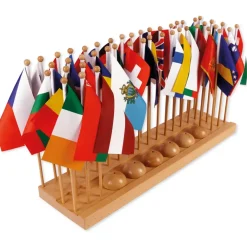 TimeTEX Flaggenständer Europa "Montessori Premium"
