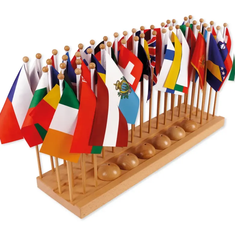 TimeTEX Flaggenständer Europa "Montessori Premium"