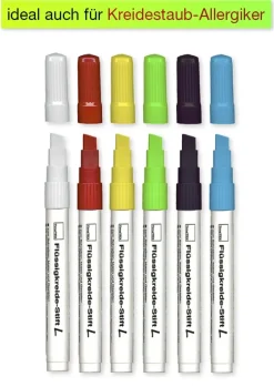 TimeTEX Flüssigkreide-Stift L Set 6-tlg.
