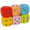 TimeTEX Flüster-Spielwürfel Satz XL "Augen", 6 cm, 6-tlg.