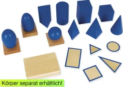 TimeTEX Geometrische Grundtäfelchen im Kasten "Montessori Premium"