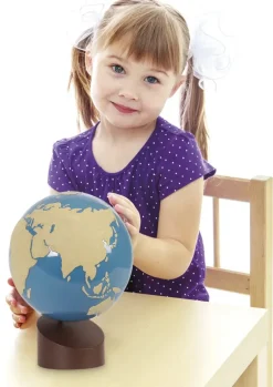 TimeTEX Globus Land und Wasser, Sandpapier "Montessori Premium"