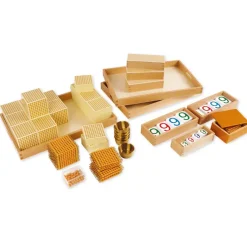 TimeTEX Goldenes Perlenmaterial, Komplettsatz