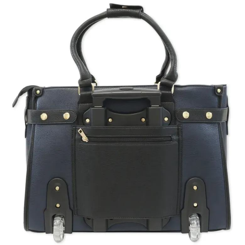 TimeTEX Handtaschen-Trolley "Bella", blau-schwarz