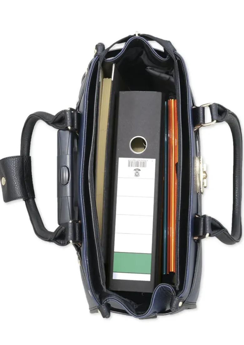 TimeTEX Handtaschen-Trolley "Bella", blau-schwarz