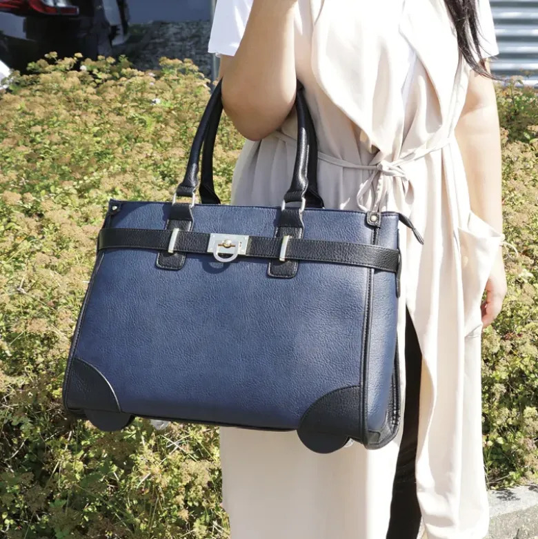 TimeTEX Handtaschen-Trolley "Bella", blau-schwarz