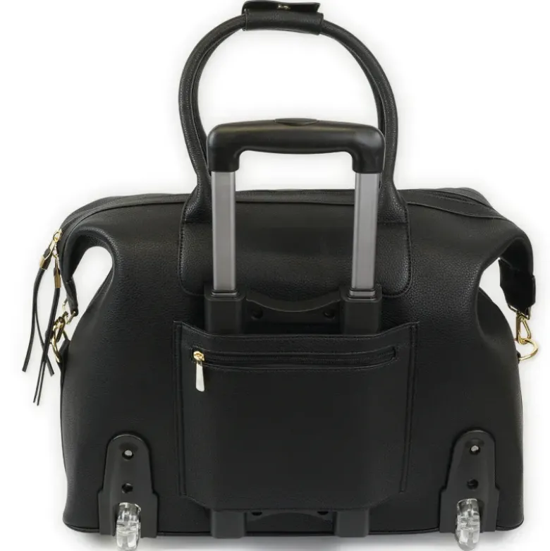 TimeTEX Handtaschen-Trolley "Bella", schwarz-gold