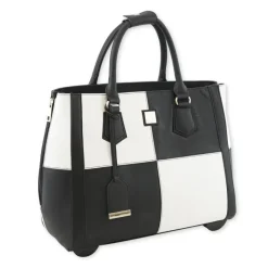 TimeTEX Handtaschen-Trolley "Bella", schwarz-weiß