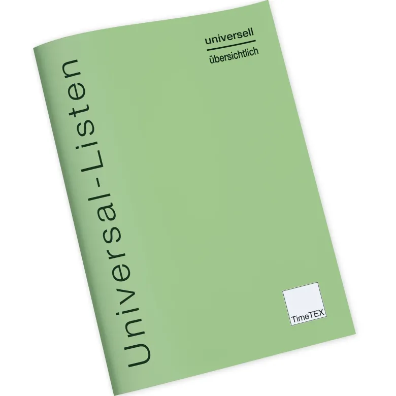 TimeTEX Heft Universal-Listen A4, 64 Seiten