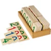 TimeTEX Hölzerne Zahlenkarten 1-9.000, groß, im Kasten "Montessori Premium"