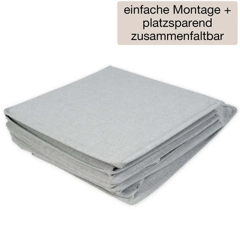 TimeTEX Hänge-Regal "Origami" A4 mit 5 Fächern, aus Stoff, hellgrau