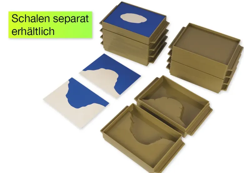 TimeTEX Karten Land und Wasser "Montessori Premium"