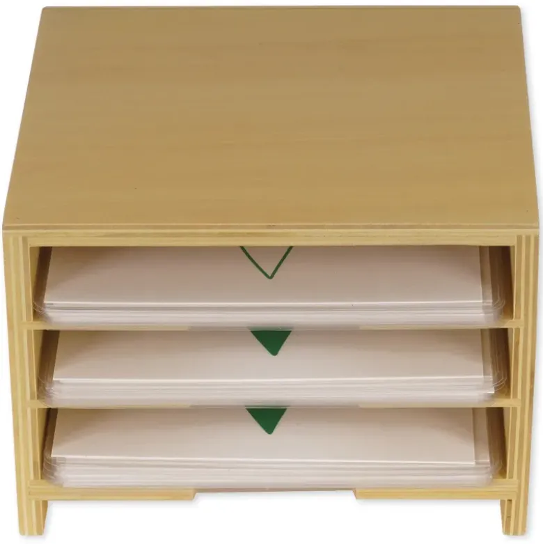 TimeTEX Kasten mit 3 Fächern für die Botanischen Karten "Montessori Premium"