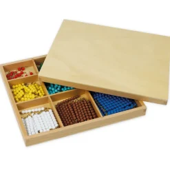 TimeTEX Kasten mit Perlenstäbchen für das Multiplikationsbrett "Montessori Premium"
