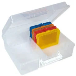 TimeTEX Klappdeckel-Boxen im Koffer, farbig, 17-tlg.
