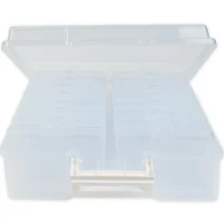 TimeTEX Klappdeckel-Boxen im Koffer, transparent, 17-tlg.