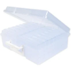 TimeTEX Klappdeckel-Boxen im Koffer, transparent, 17-tlg.