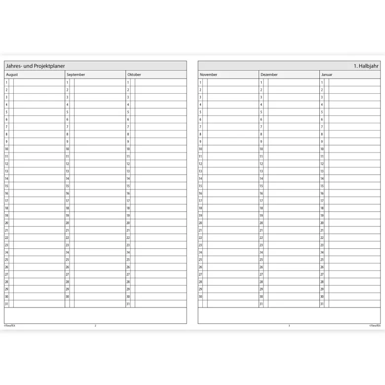 TimeTEX Klassenbuch A4-Plus, Sekundarstufe + Grundschule