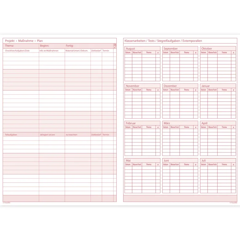TimeTEX Klassenleiter-Heft, A4