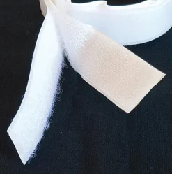 TimeTEX-Klettband selbstklebend, weiß, 1 m