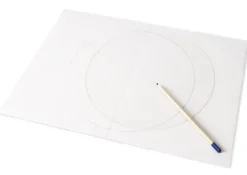 TimeTEX Kunststoffkreis zum Aufmalen der beiden Erdkugelhälften