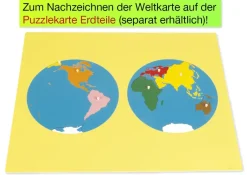 TimeTEX Kunststoffkreis zum Aufmalen der beiden Erdkugelhälften
