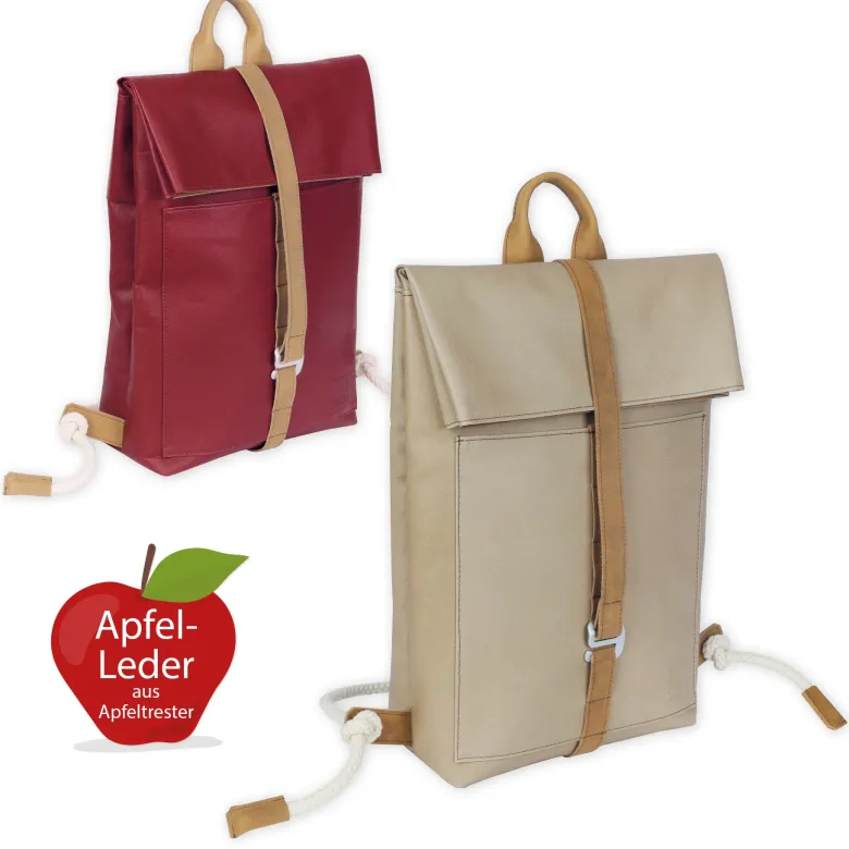 TimeTEX Lehrer-Rucksack "Sacci Pure" aus Apfelleder