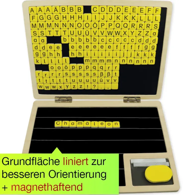 TimeTEX Lese-Klapp-Computer, 189-tlg., Holz, magnetisch