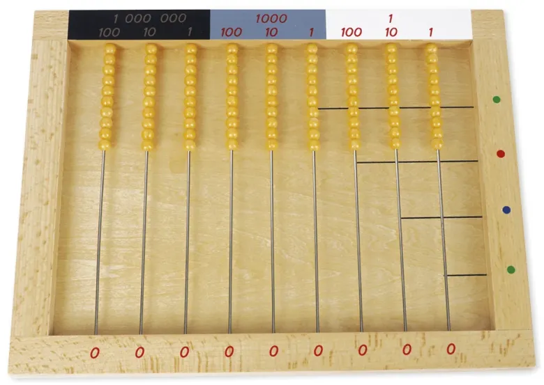 TimeTEX Liegender Rechenrahmen "Montessori Premium"