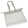 TimeTEX Material-Umhängetasche "OrgaBag", transparent/beige
