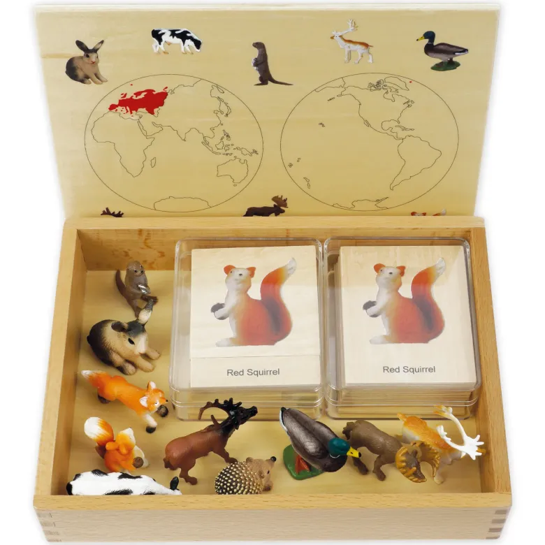 TimeTEX Mini-Tiere-Set Europa "Montessori Premium"