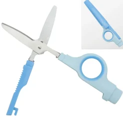 TimeTEX Multifunktions-Schere 2in1, mit Cuttermesser, blau