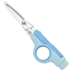TimeTEX Multifunktions-Schere 2in1, mit Cuttermesser, blau