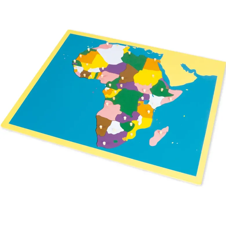 TimeTEX Puzzlekarte Afrika "Montessori Premium"