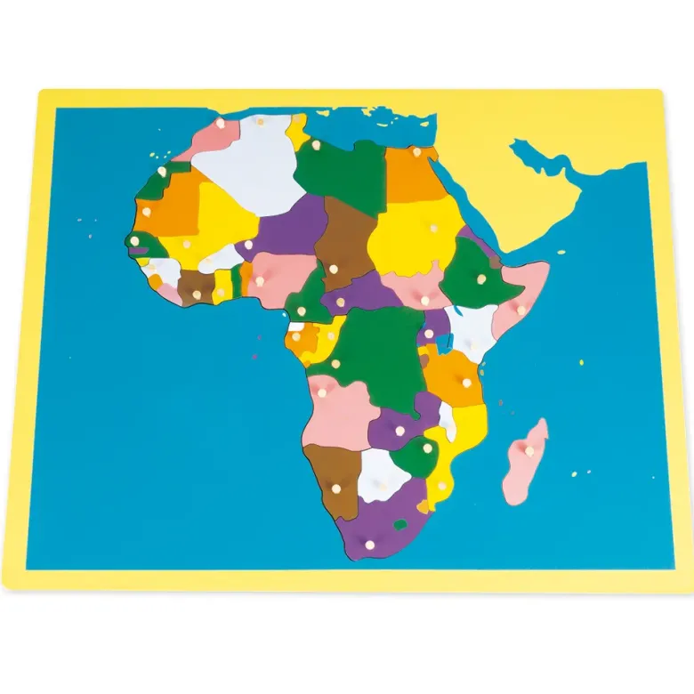 TimeTEX Puzzlekarte Afrika "Montessori Premium"