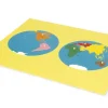 TimeTEX Puzzlekarte Erdteile "Montessori Premium"