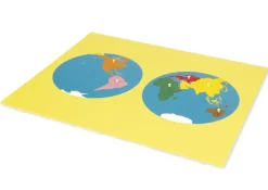 TimeTEX Puzzlekarte Erdteile "Montessori Premium"