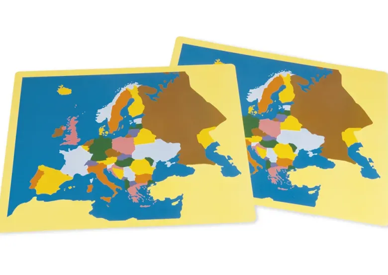 TimeTEX Puzzlekarte Europa "Montessori Premium"