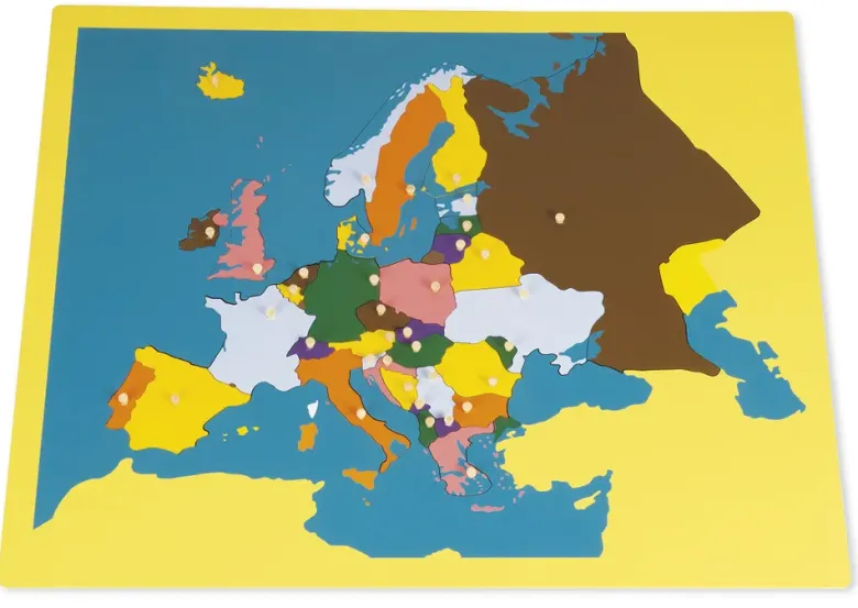 TimeTEX Puzzlekarte Europa "Montessori Premium"