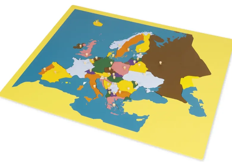 TimeTEX Puzzlekarte Europa "Montessori Premium"