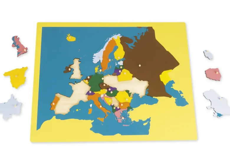 TimeTEX Puzzlekarte Europa "Montessori Premium"