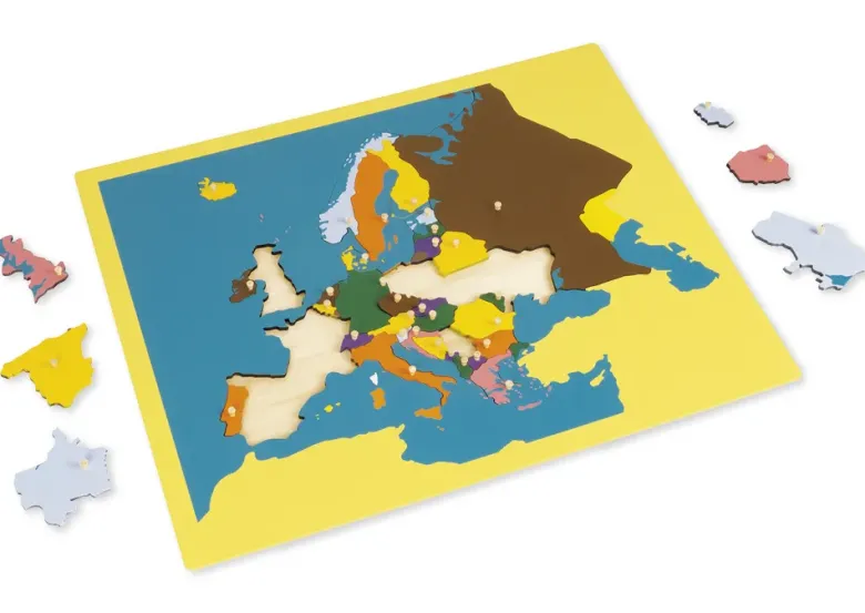 TimeTEX Puzzlekarte Europa "Montessori Premium"