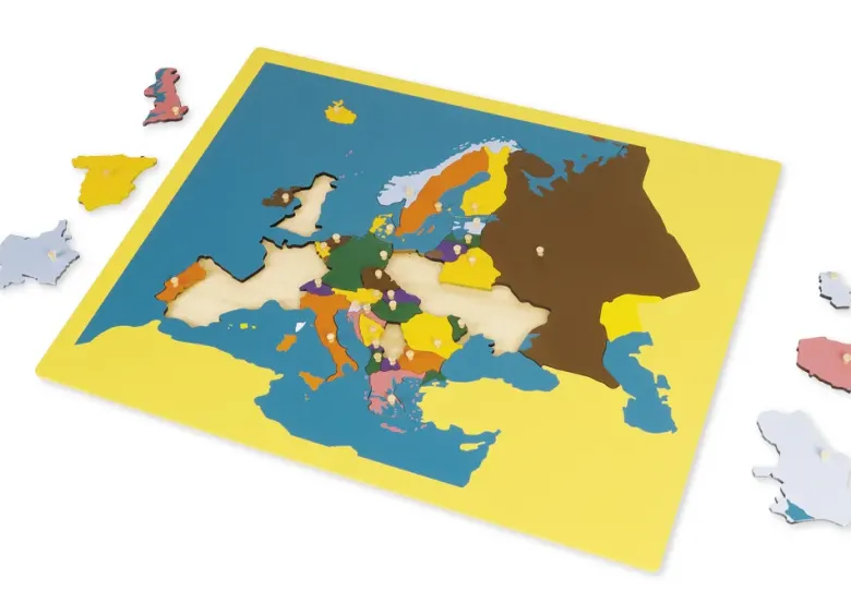 TimeTEX Puzzlekarte Europa "Montessori Premium"