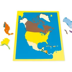 TimeTEX Puzzlekarte Nordamerika 