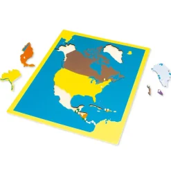 TimeTEX Puzzlekarte Nordamerika 