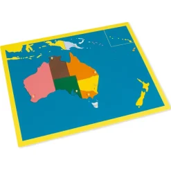TimeTEX Puzzlekarte Ozeanien "Montessori Premium"