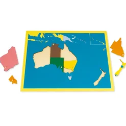 TimeTEX Puzzlekarte Ozeanien "Montessori Premium"