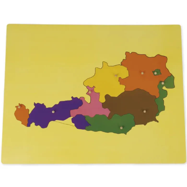 TimeTEX Puzzlekarte Österreich "Montessori Premium"