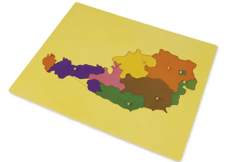 TimeTEX Puzzlekarte Österreich "Montessori Premium"